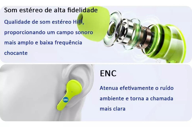 Fone De Ouvido Bluetooth Ultrapods Pro Wireless 5.3