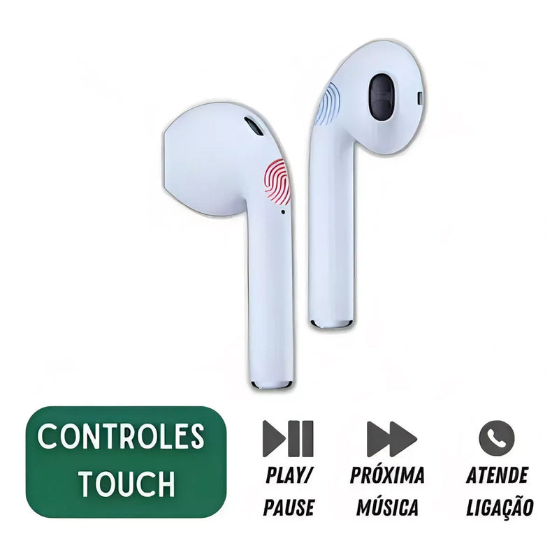 Fone de Ouvido Sem Fio i12 Tws Bluetooth Com Touch Bluetooth 5.0