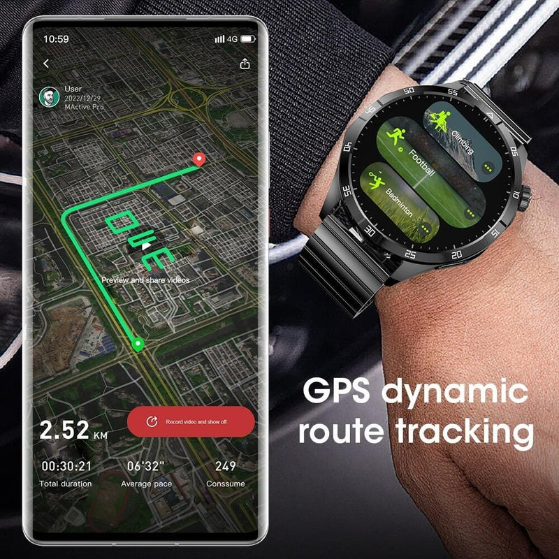 Smartwatch GT4 Max Chat GPT Comando de Voz