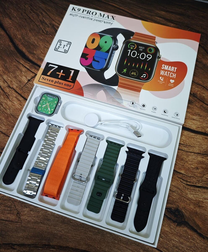 Smartwatch K9 Pro Max 47mm Serie 9 7 Pulseiras
