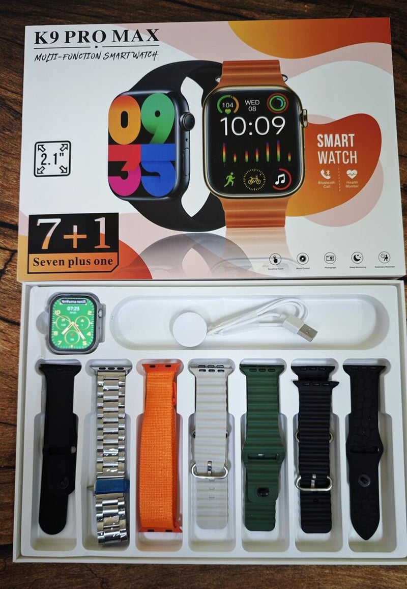 Smartwatch K9 Pro Max 47mm Serie 9 7 Pulseiras