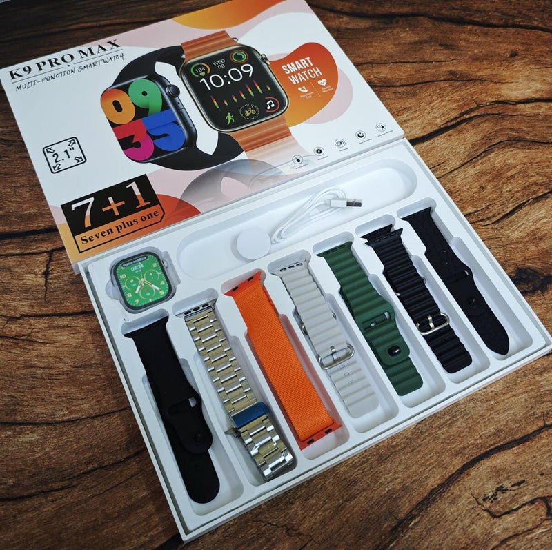 Smartwatch K9 Pro Max 47mm Serie 9 7 Pulseiras