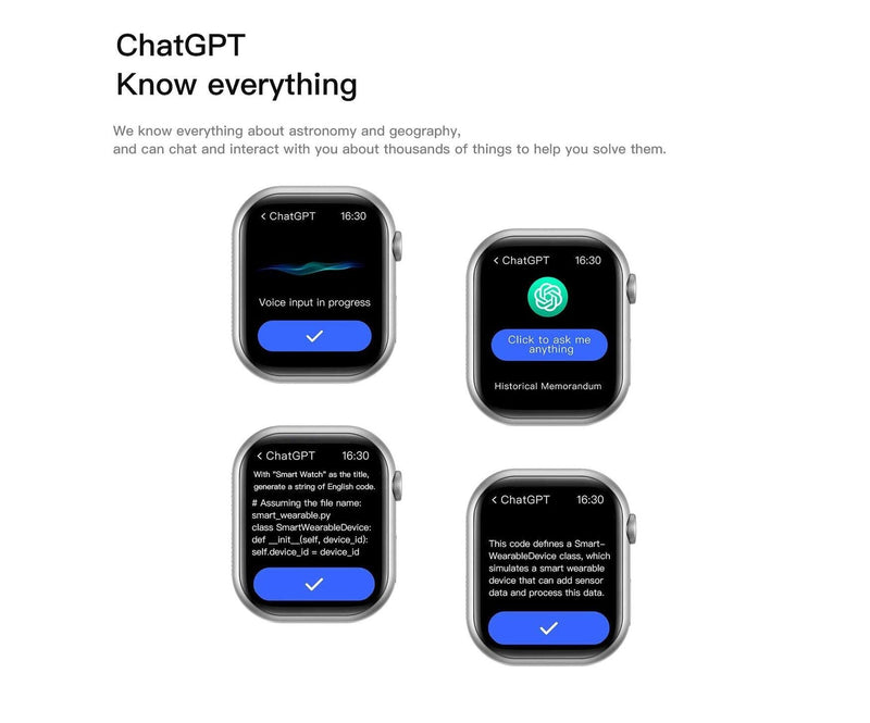 Smartwatch PEJE ZW Série 10 47mm Chat GPT A Prova Dagua