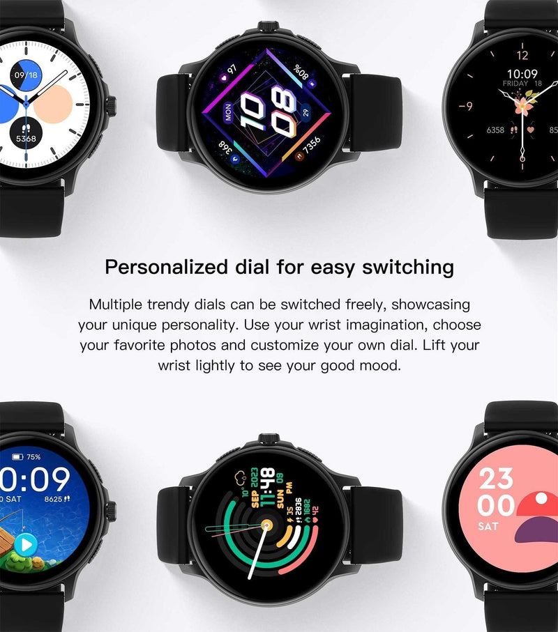 Smartwatch Peje ZW08 A Prova D'água Amoled Pulseira Extra